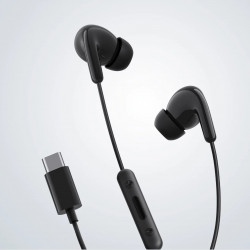 Căști Xiaomi BHR8930GL, 12,4 mm, cu cablu, 20 Hz–20 kHz, microfon încorporat, USB-C, IP54, negru