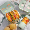 Керамична кутия за храна Buydeem Bento CT1006-MY, 810 мл, 17х20.5 см, До 230°C, Съвместима с фурна и микровълнова, Жълт