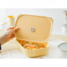 Buydeem Bento CT3008-MY kerámia ételtároló, 1 l, 230 °C, sütőben és mikrohullámú sütőben is használható, sárga