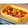 Cutie ceramică pentru alimente Buydeem Bento CT3008-MY, 1 l, 230 °C, compatibilă cu cuptorul și cuptorul cu microunde, galbenă