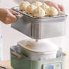 Порцеланов съд за уред за готвене на пара BUYDEEM CT1005, 2 л, -8°C до +230°C, FDA одобрен за контакт с храни, Бял