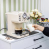 Espressor ZILAN ZLN2992, 1100 W, 15 bar, 1,25 l, Preparare dubla, Portafiltru, Spuma de lapte calda si rece, Reglare temperatura, Crem