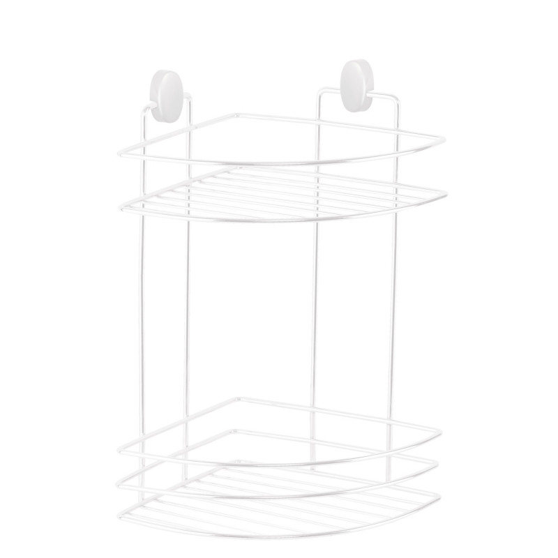 Етажерка за баня Metalife DB-716, 18х18х32.5 см, 2 нива, Бял