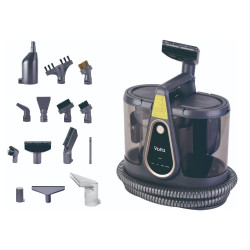 Aspirator pentru curatarea covoarelor si tapiteriei Oliver Voltz OV51006A, 1750 W, 18 kPa, 1 l, Ecran tactil, Dezinfectare cu abur, Accesorii, Negru