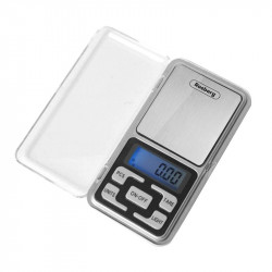 Rosberg R51651S Jewelry Scale, up to 500 g, LCD display, batteries included, stainless steel