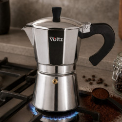 Aparat de cafea cubanez Oliver Voltz Florence OV51173J6, 6 cești, 300 ml, supapă de siguranță, oțel inoxidabil