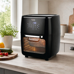 Oliver Voltz OV51980AO Air Fryer/Oven, 1700W, 13 L, 10 Programs, 65–200°C, Rotating skewers and basket, Touchscreen, Proofing function, Black