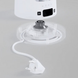 AENO EK6 AEK0006 elektromos vízforraló, 2200 W, 1,7 l, 40–100 °C, STRIX, LED, dupla falú, szűrő, 360°-os talp, fehér