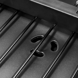 Στεγνωτήριο πιάτων Joseph Joseph Extend Steel Plus 6500040, Έως 16 τεμάχια, Επεκτάσιμο, Ράγες για ποτήρια, Αποστράγγιση, Αποσυναρμολογούμενο, Ανοξείδωτο ατσάλι, Μαύρο