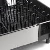 Uscator de vase Joseph Joseph Extend Steel Plus 6500040, Pana la 16 piese, Extensibil, Sine pentru pahare, Scurgere, Demontabil, Otel inoxidabil, Negru