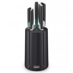 Joseph Joseph Elevate késkészlet 10541, japán acél, forgatható állvány, BPA mentes, fekete/zöld