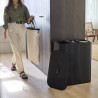 Joseph Joseph Tota Trio Luxe 5000007 mosókosár, 90 l, 3 rekesz, hordozófogantyúk, bambusz, fekete