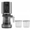 Машина за сладолед 7в1 Ninja CREAMi NC302EU, 800W, 2х493 мл, Creamify, Re-Spin, Добавяне на парченца, Фитнес/кето програма, Персонализация, Черен/сив