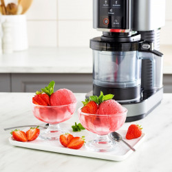 Ninja CREAMi NC302EU 7-in-1 fagylaltkészítő, 800 W, 2×493 ml, Creamify, Re-Spin, darabkák hozzáadása, Fitness/keto program, személyre szabás, fekete/szürke