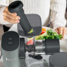 Ninja NeverClog JC152EU 3 az 1-ben gyümölcscentrifuga, 150 W, 700 ml, hideg préselés, darabolás, reszelés, gyümölcspép-szűrők, szürke