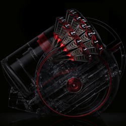 Dyson Cinetic BigBall Absolute 2 Bagless Vacuum Cleaner 447250-01, 700W, 150AW, 0.8 L, 35 cyclones, Automatically rights itself if tipped over, 5 attachments, Nickel/Blue