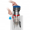 Aspirator fara sac Dyson Cinetic BigBall Absolute 2 447250-01, 700 W, 150 AW, 0,8 l, 35 cicloni, Redresare automata in caz de rasturnare, 5 accesorii, Nichel/Albastru