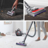 Прахосмукачка без торба Dyson Cinetic BigBall Absolute 2 447250-01, 700W, 150AW, 0.8 л, 35 циклона, Автоматично изправяне при преобръщане, 5 приставки, Никел/син