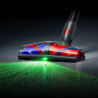 Вертикална прахосмукачка Dyson V10 Konical Moulded 419634-01, 150AW, 0.5 л, 60 мин, 110 000 об/мин, 3 режима, HEPA, Хигиенично изпразване, Без заплитане, Черен
