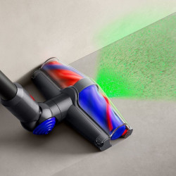 Aspirator vertical Dyson V10 Konical Moulded 419634-01, 150AW, 0,5 l, 60 min, 110 000 rpm, 3 moduri, HEPA, Golire igienica, Fara incurcaturi, Negru