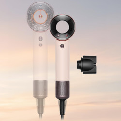 Uscаtor de pаr Dyson HD19 Travel™ 492457-01, 1220 W, 11,6 l/s, 2 viteze, 3 niveluri de temperatură, Air Multiplier, Control inteligent al caldurii, Ceramic roz/roz auriu