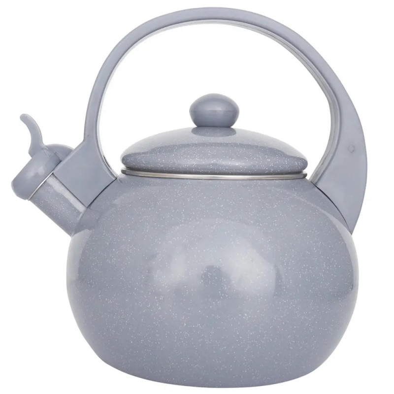 Kinghoff KH 2079 Whistling Kettle, 2 L, Enameled Interior, Induction, Gray