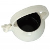 Kinghoff KH 2040 Whistling Kettle, 2 L, Enameled Interior, Induction, Cream