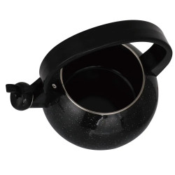 Kinghoff KH 2039 Whistling Kettle, 2 L, Enameled Interior, Induction, Black