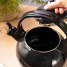 Kinghoff KH 2039 Whistling Kettle, 2 L, Enameled Interior, Induction, Black