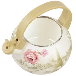 Kinghoff KH 2038 Whistling Kettle, 2 L, Enameled Interior, Induction Compatible, Multicolor