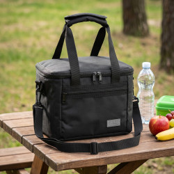 Adler AD 4540 Insulated Bag, 7 L, 5 mm foam, Inner + outer pocket, Food/drinks, Black