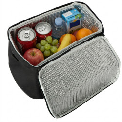 Geantă termo Adler AD 4540, 7 l, spumă de 5 mm, buzunar interior + buzunar exterior, alimente/băuturi, negru