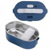 Ηλεκτρικό δοχείο φαγητού Adler AD 4522, 45 W, 0,8 λ, έως 70 °C, δοχείο από ανοξείδωτο ατσάλι, θερμοθήκη, μπλε