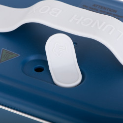 Adler AD 4522 elektromos ebéddoboz, 45 W, 0,8 l, max. 70 °C, rozsdamentes acél edény, hőszigetelő táska, kék