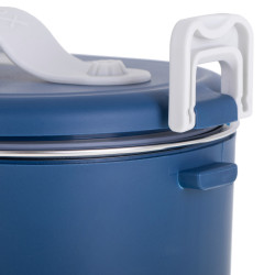 Електрическа кутия за обяд Adler AD 4522, 45W, 0.8 л, До 70C, Съд от неръждаема стомана, Термочанта, Син