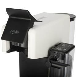 Μηχανή εσπρέσο Adler AD 4391, 1400 W, 20 bar, 0,8 λίτρα, 8 εξαρτήματα, λειτουργία αφρού, λευκό/μαύρο