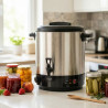 Vas electric pentru pasteurizare și fierbere Adler AD 4538, 3000 W, 28 l, 30-100 °C, menținere a căldurii, indicator luminos, oțel inoxidabil/negru