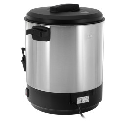 Adler AD 4538 elektromos pasztőröző és főzőedény, 3000 W, 28 l, 30–100 °C, hőmegtartás, fényjelző, rozsdamentes acél/fekete