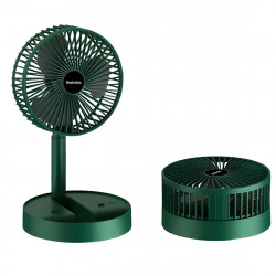 Ventilator USB NostroLux NL51760F, 4,5 W, 3 viteze, Autonomie de pana la 5 ore, Verde