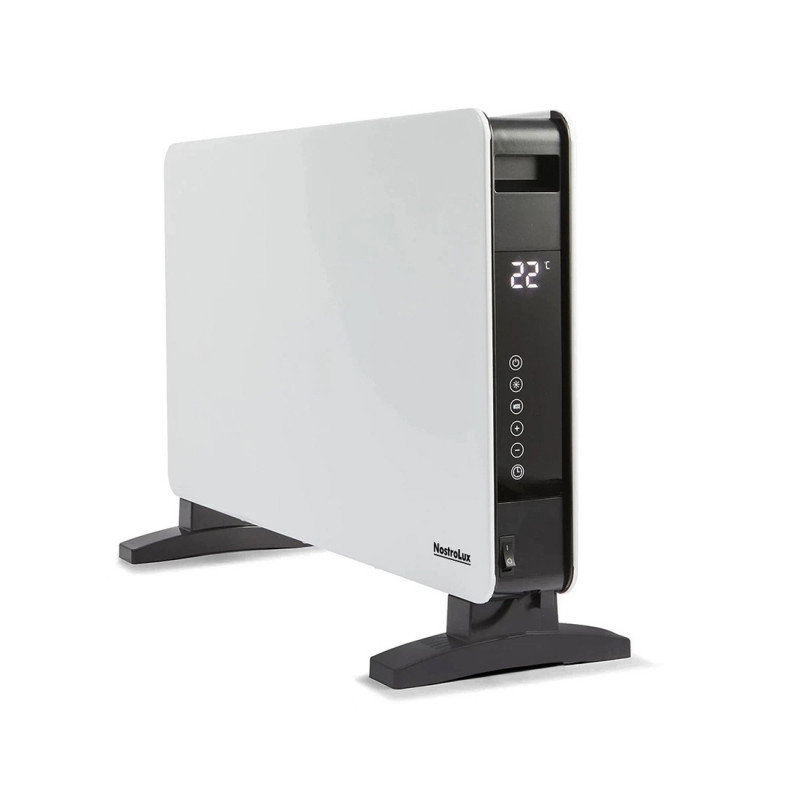 NostroLux NL51974A Wi-Fi fűtőtest, 2000W, távirányító, időzítő, LED, fehér