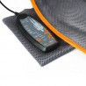 Medivon Cosy Mesh Massage Pillow/Seat, 12W, 4 zones, 5 modes, Heat, Timer, Remote Control, Black/Orange