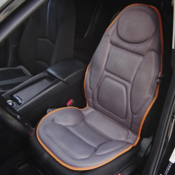 Масажна възглавница/седалка Medivon Cosy Mesh, 12W, 4 зони, 5 режима, Затопляне, Таймер, Дистанционно, Черен/оранжев