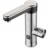 Rovus 110073326 Mixer Faucet with Heater, 120° Spout Swivel, Rapid Heating, Temperature Memory, Display, Stainless Steel