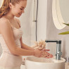 Rovus 110073326 Mixer Faucet with Heater, 120° Spout Swivel, Rapid Heating, Temperature Memory, Display, Stainless Steel
