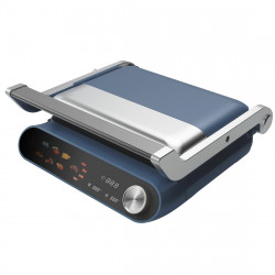 Nostro Lux NL51442P Contact Grill, 2200W, Touchscreen Display, Nonstick, Removable Plates, 180° Opening, Blue
