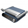 Gratar electric Nostro Lux NL51442P, 2200 W, Ecran tactil, Placi mobile antiaderente, Deschidere la 180°, Albastru/Gri