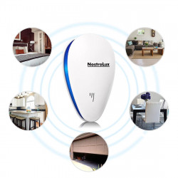NostroLux NL51771A Pest Repeller, 5W, Up to 75 m², Ultrasonic, Child-Safe, White