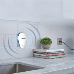 Συσκευή προστασίας από παράσιτα NostroLux NL51771A, 5 W, έως 75 m², υπερήχοι, ασφαλής για τα παιδιά, λευκό