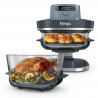 Friteuză cu aer cald Ninja CRISPi Pro AS101EUCY, 2050 W, 2,3 + 5,7 l, 26-240 °C, Max Crisp, plăci ceramice, fără PFAS, Albastru închis/gri