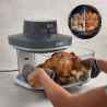 Ninja CRISPi Pro AS101EUCY Hot Air Fryer, 2050W, 2.3 + 5.7 L, 26–240°C, Max Crisp, Ceramic Plates, PFAS-Free, Dark blue/gray